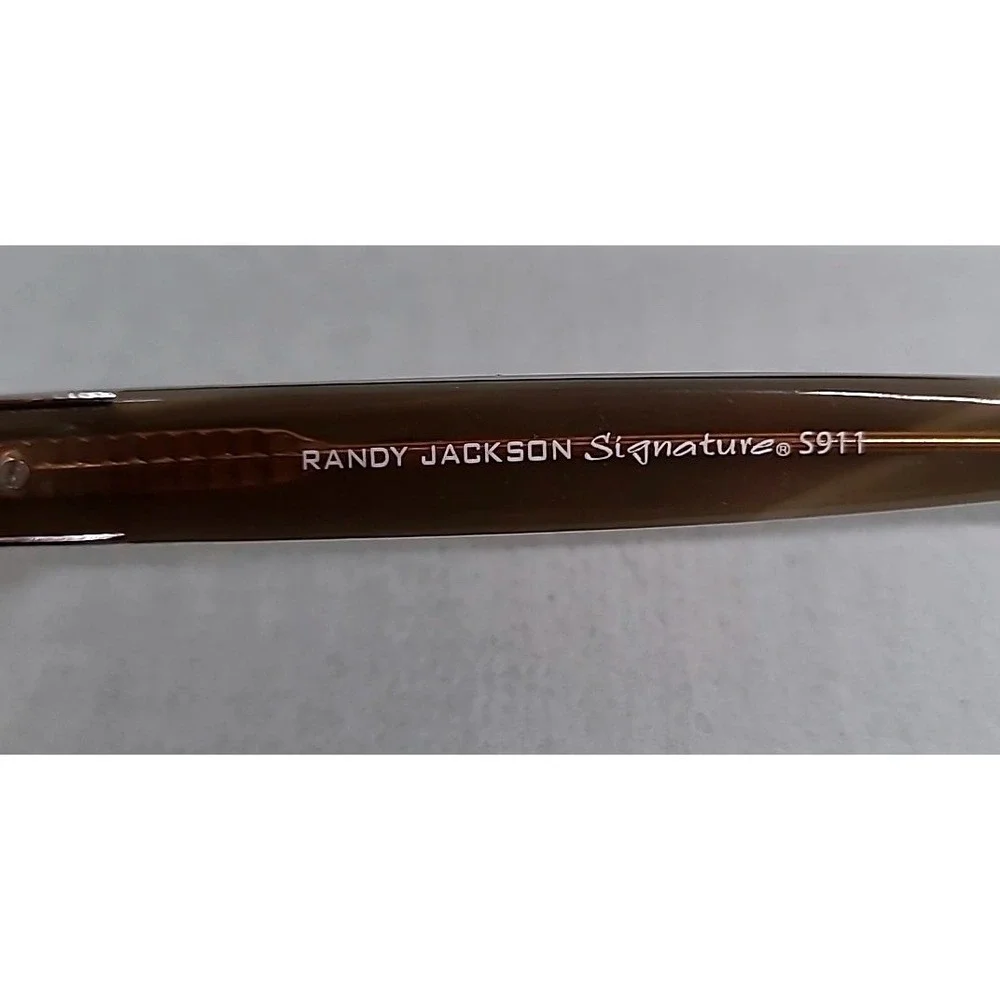 Randy Jackson Signature Eyeglasses w/case 59FI Mens Black Zyloware